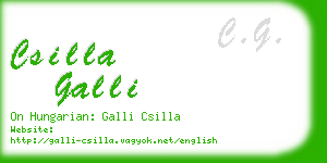 csilla galli business card